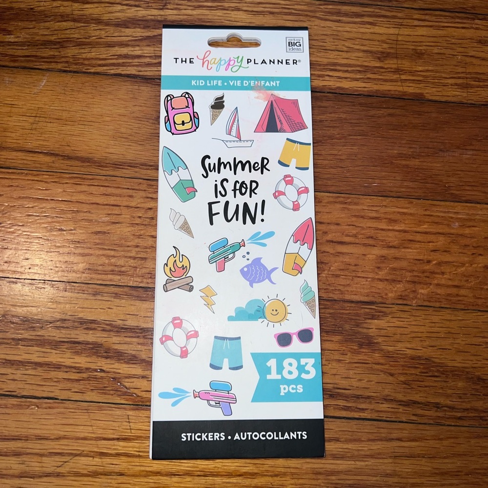 Summer is for fun sticker book happy planner